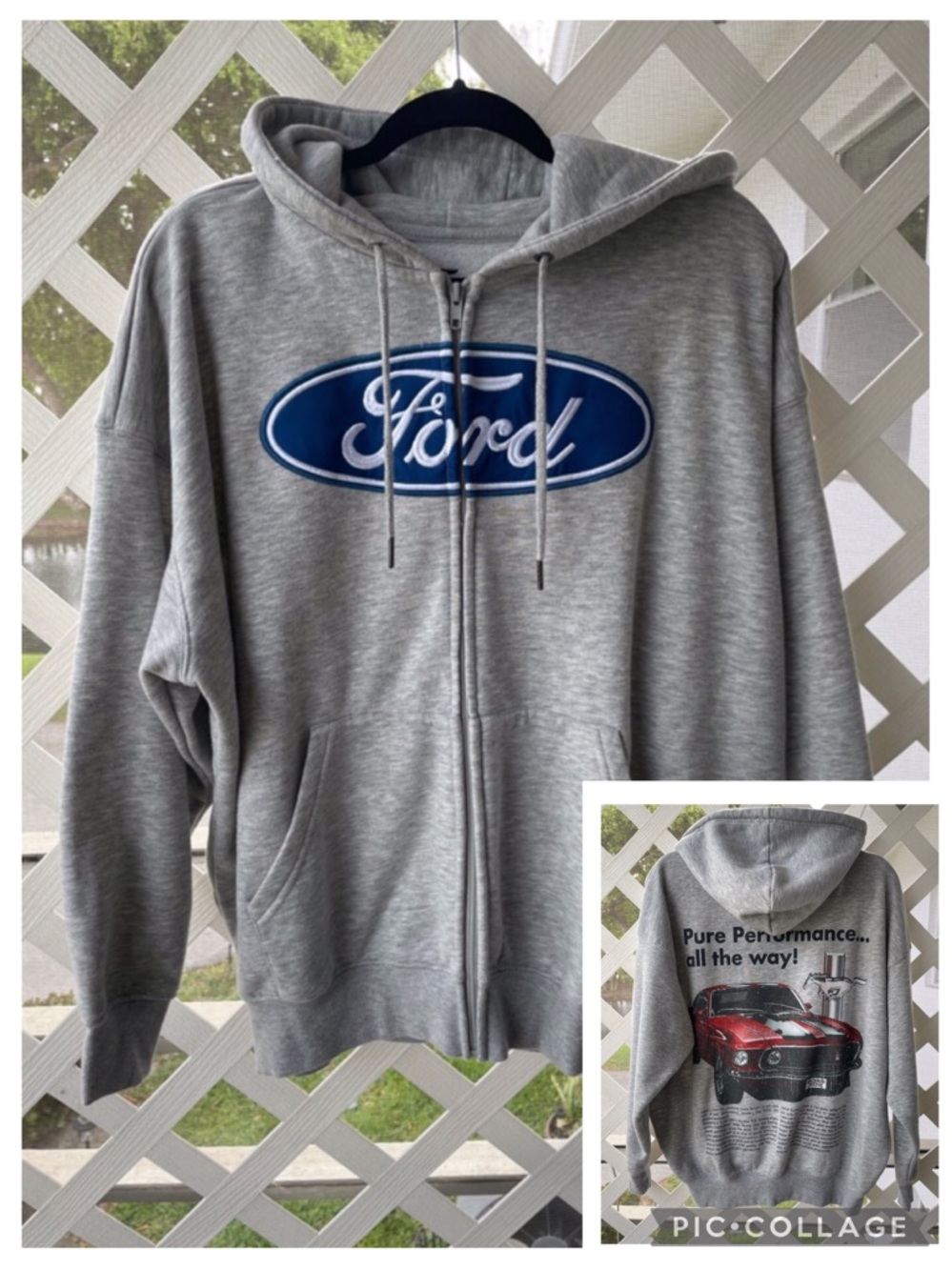 Ford Mustang ‘Boss 302’ Vintage Ad Full Zip Hoodie